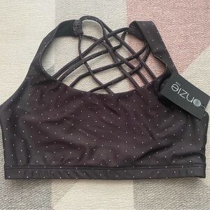 Onzie Black Lattice Back Sports Bra
